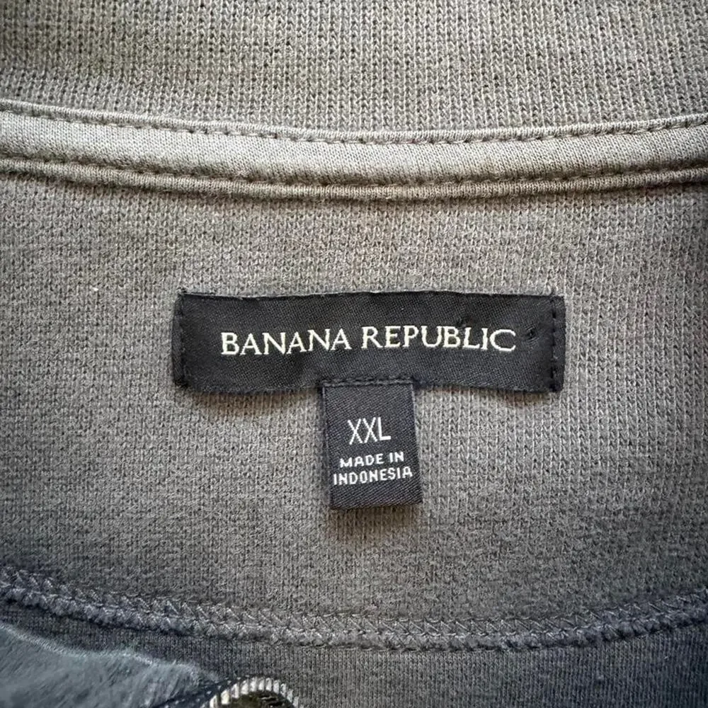 Banana republic mens xxl charcoal Quarter Zip Pullover